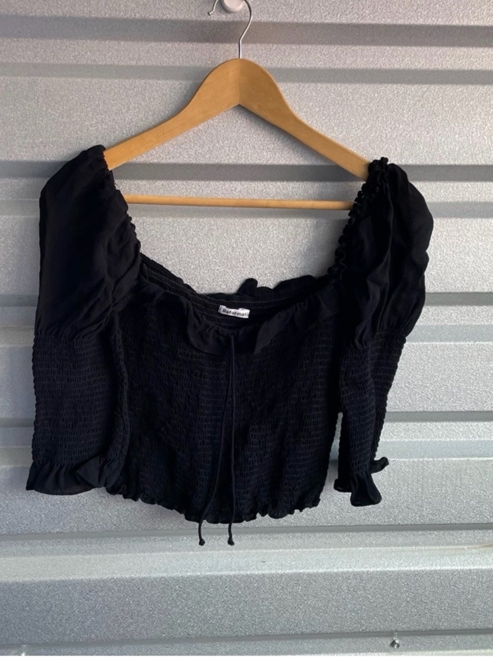 Reformation julie square neck blouse